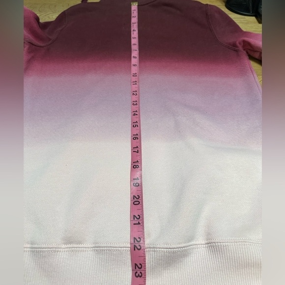 Hollister hoodie, ombre, maroon and pink sz S - Picture 4 of 4